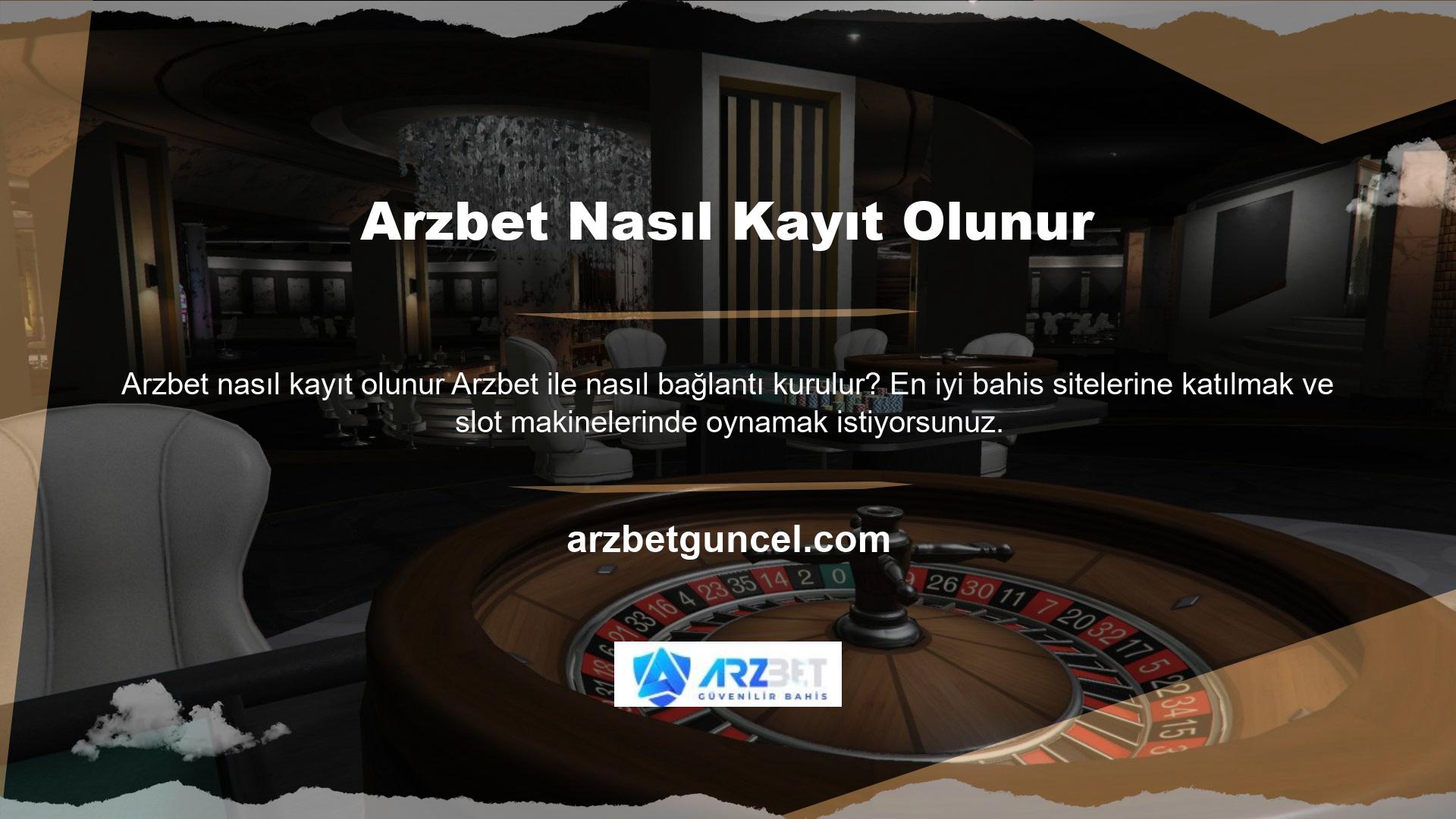 Arzbet casinosunda oynayarak para kazanabilirsiniz