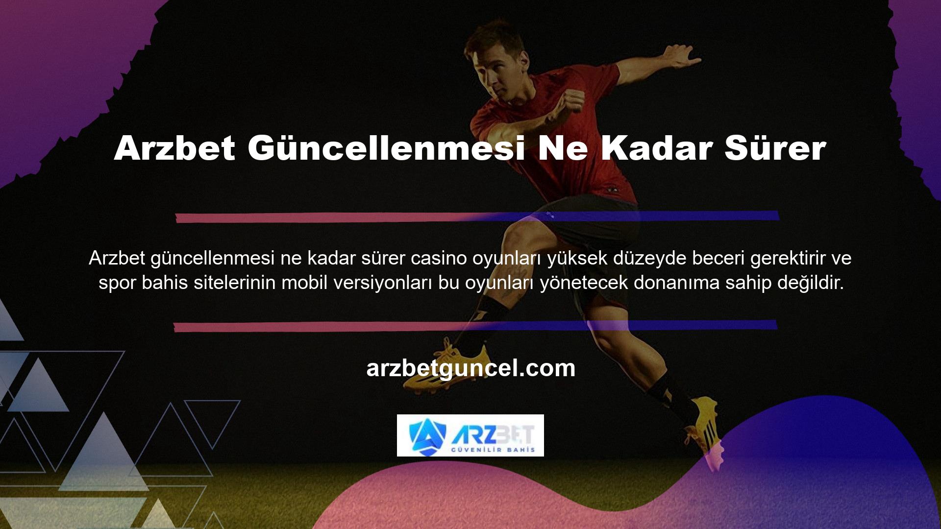 Tamamen işlevsel olan Arzbet mobil uygulamasını kullanarak tüm canlı casino oyunlarına katılma imkanına sahipsiniz