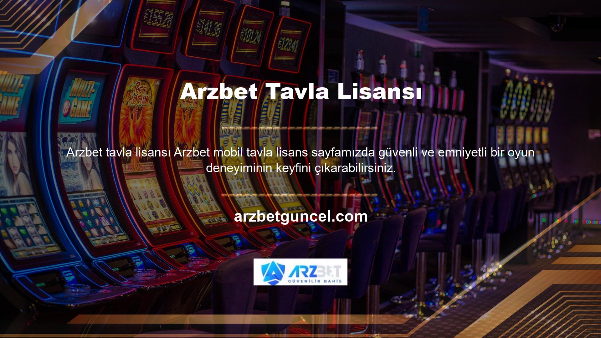 Arzbet canlı casino tavla sitesinin tavla bölümü en çok beğenilen tavla oyun alanlarından biridir