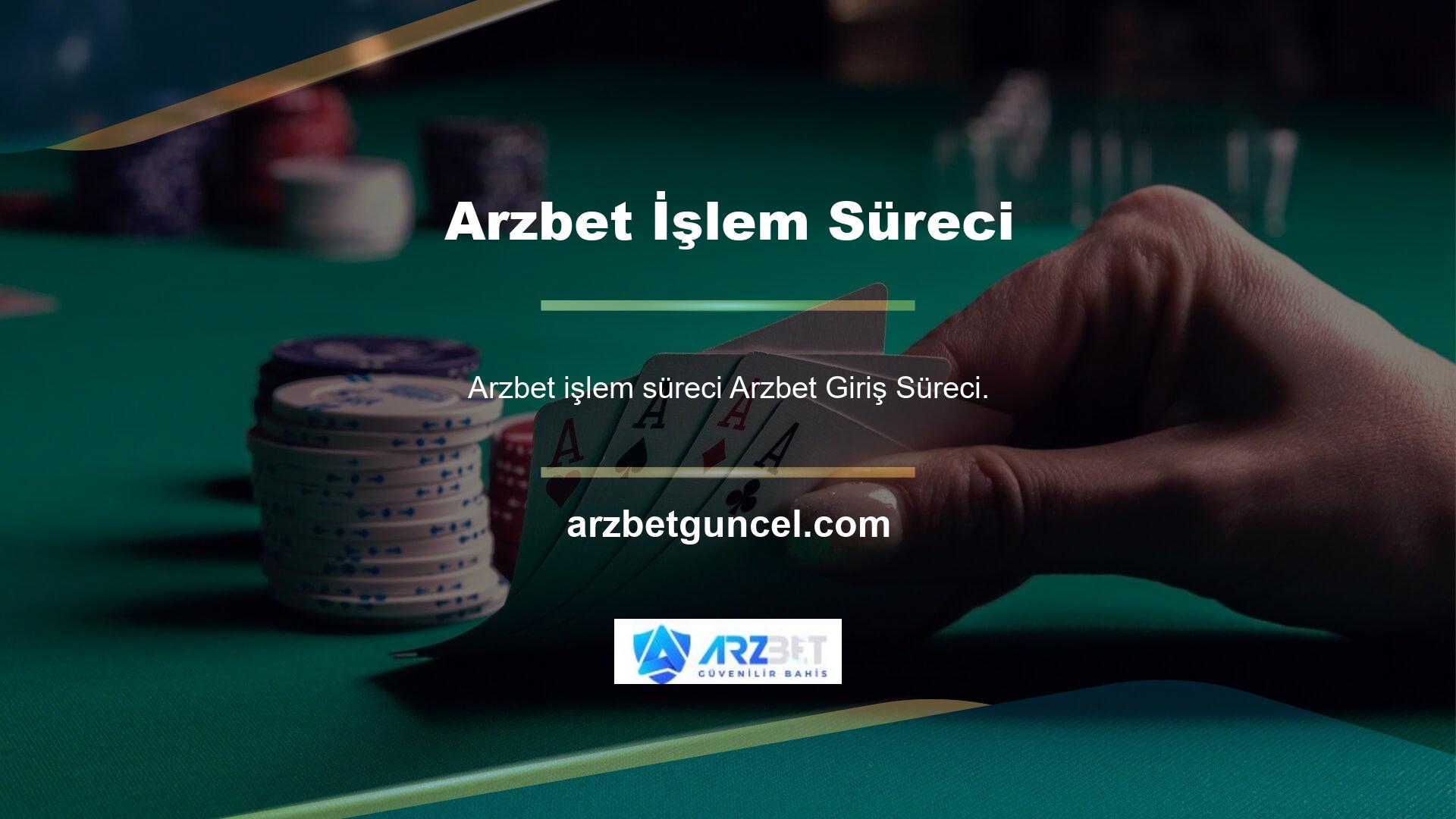 Arzbet Giriş İşlemleri Çevrimiçi Bahis Sitesine Erişim Basit bir süreçtir ve Türkiye'de zamanında hizmet vermeye kararlı birçok bahis sitesinin zaman içinde İnternet Komisyonu tarafından kontrol edildiği bilinmektedir
