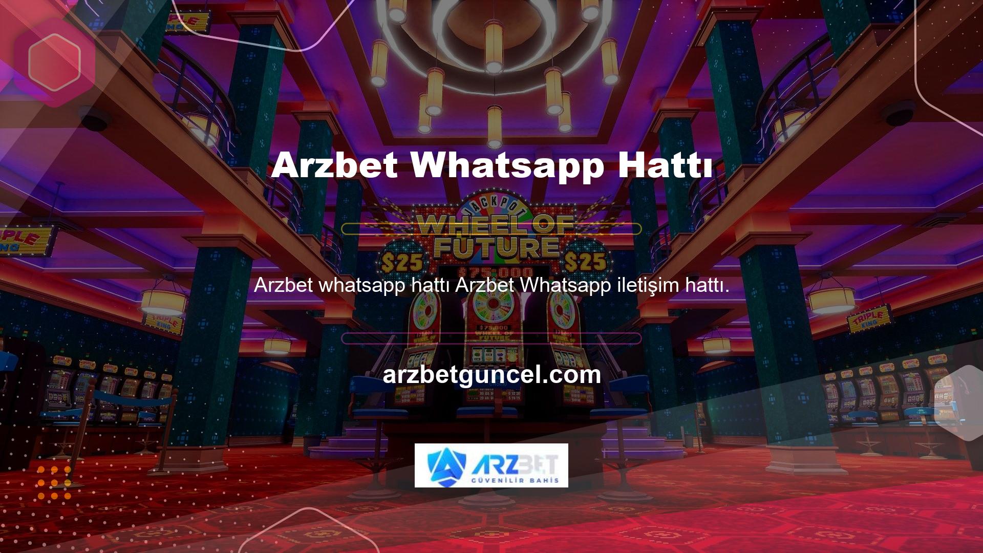 Arzbet Whatsapp iletişim hattı, sitenin en son ve en etkili tekniklerinden biri olarak siteye entegre edilmiştir